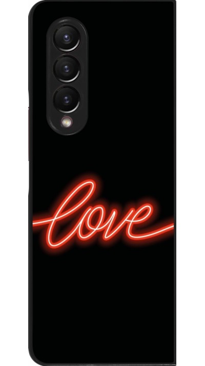 Samsung Galaxy Z Fold3 5G Case Hülle - Valentine 2023 neon love