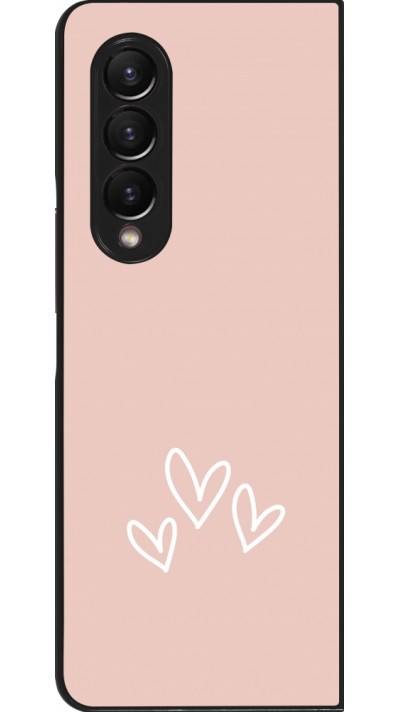 Samsung Galaxy Z Fold3 5G Case Hülle - Valentine 2023 three minimalist hearts