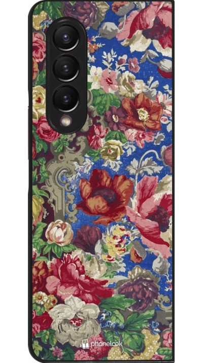 Samsung Galaxy Z Fold3 5G Case Hülle - Vintage Art Flowers