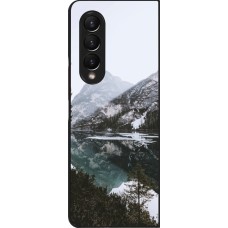 Samsung Galaxy Z Fold3 5G Case Hülle - Winter 22 snowy mountain and lake