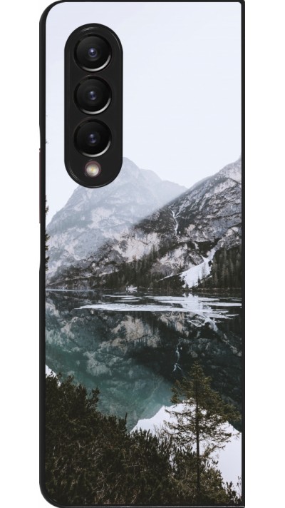 Samsung Galaxy Z Fold3 5G Case Hülle - Winter 22 snowy mountain and lake