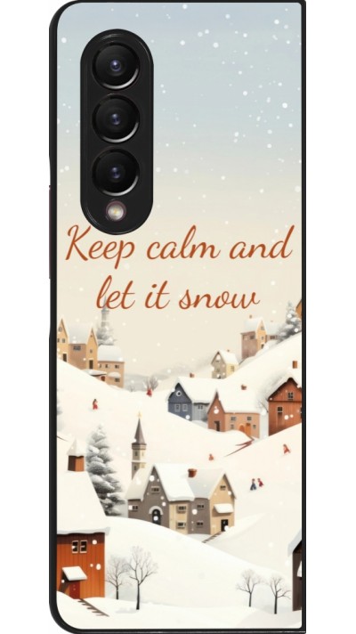 Samsung Galaxy Z Fold3 5G Case Hülle - Winter 25 Winter Keep calm and let it snow