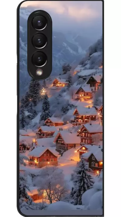 Samsung Galaxy Z Fold3 5G Case Hülle - Winter 25 Winter snowy village