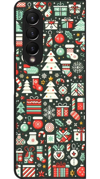 Samsung Galaxy Z Fold3 5G Case Hülle - Weihnachten 2023 Flachmuster