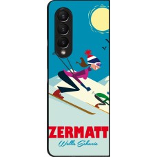 Samsung Galaxy Z Fold3 5G Case Hülle - Zermatt Ski Downhill