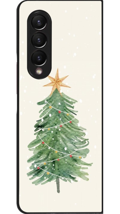 Samsung Galaxy Z Fold4 Case Hülle - Christmas 25 Sketch Tree