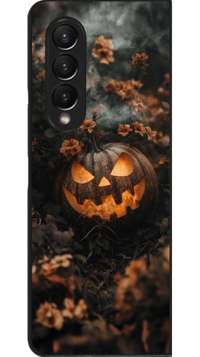 Samsung Galaxy Z Fold4 Case Hülle - Halloween 2025 Pumpkin with flowers Samsung Galaxy Z Fold4 Case Hülle - Halloween 2025 Pumpkin with flowers