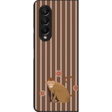 Samsung Galaxy Z Fold4 Case Hülle - Monkey with stripes