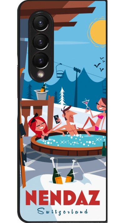 Samsung Galaxy Z Fold4 Case Hülle - Nendaz Mountain Jacuzzi