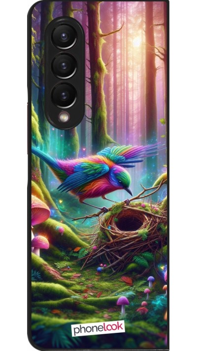 Samsung Galaxy Z Fold4 Case Hülle - Vogel Nest Wald
