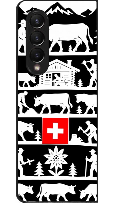 Coque Samsung Galaxy Z Fold4 - Poya Suisse 1 noir
