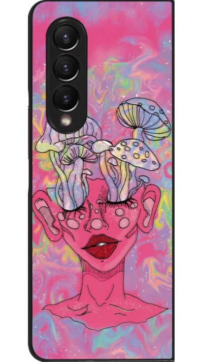 Coque Samsung Galaxy Z Fold4 - Psychedelic pink mushroom