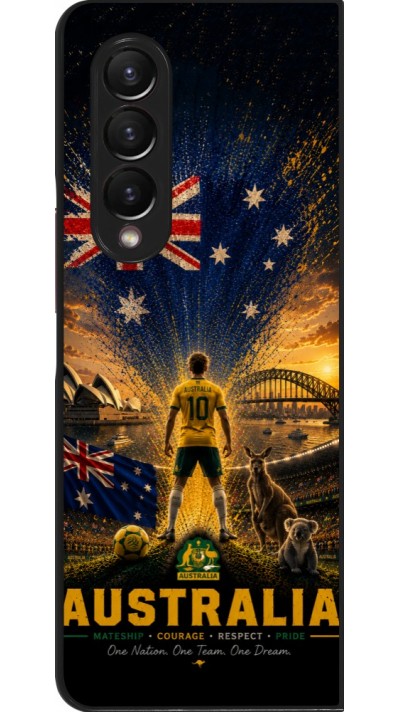 Samsung Galaxy Z Fold4 Case Hülle - Fussball Australien splash 2026