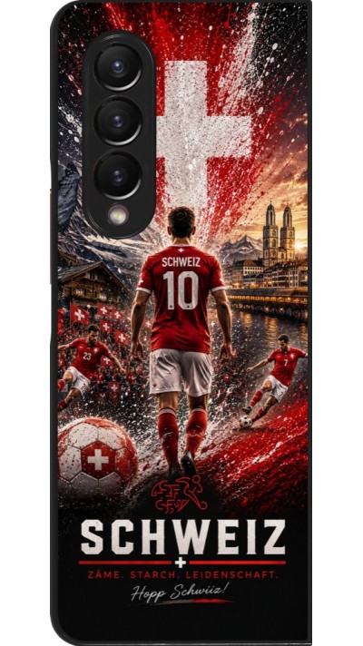 Samsung Galaxy Z Fold4 Case Hülle - Fussball Schweiz splash 2026