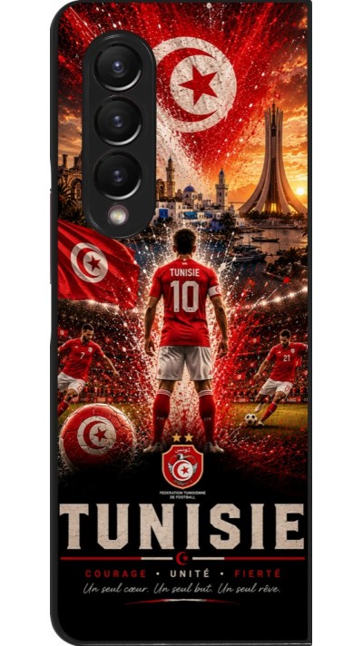 Samsung Galaxy Z Fold4 Case Hülle - Fussball Tunesien splash 2026