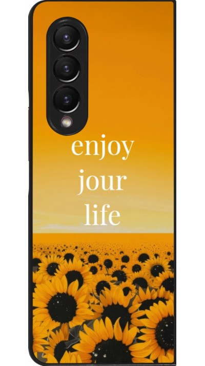 Samsung Galaxy Z Fold4 Case Hülle - Summer 2025 Enjoy your life