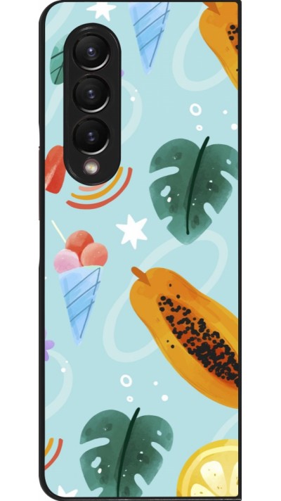 Samsung Galaxy Z Fold4 Case Hülle - Summer 2025 Pattern papaya