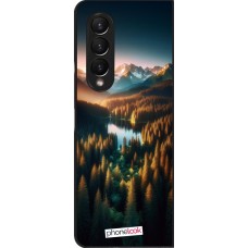 Samsung Galaxy Z Fold4 Case Hülle - Sonnenuntergang Waldsee