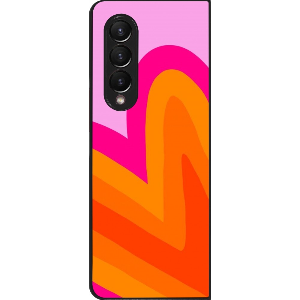 Samsung Galaxy Z Fold4 Case Hülle - Valentine 2024 heart gradient