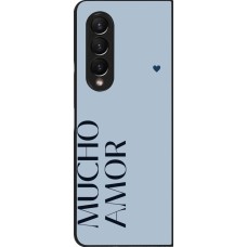 Samsung Galaxy Z Fold4 Case Hülle - Valentine 2024 mucho amor azul