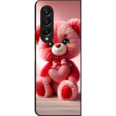 Samsung Galaxy Z Fold4 Case Hülle - Valentin 2024 Rosaroter Teddybär