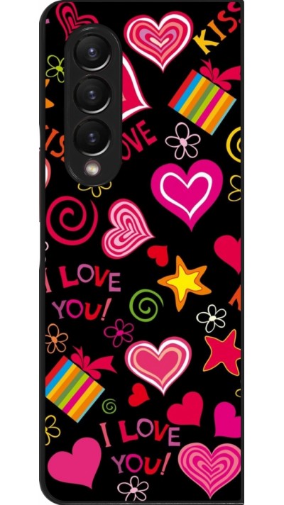 Samsung Galaxy Z Fold4 Case Hülle - Valentine 2023 love symbols