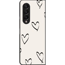 Samsung Galaxy Z Fold4 Case Hülle - Valentine 2023 minimalist hearts