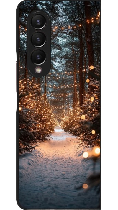 Samsung Galaxy Z Fold4 Case Hülle - Winter 25 Winter snowy road
