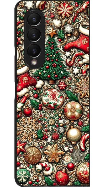 Samsung Galaxy Z Fold4 Case Hülle - Weihnachten 2023 Mikromuster