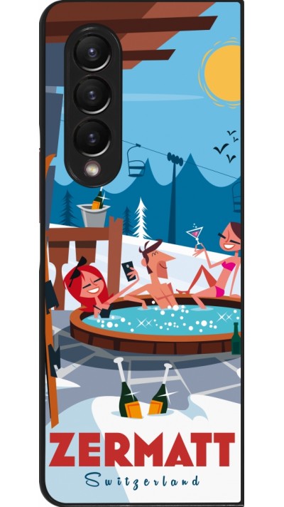 Samsung Galaxy Z Fold4 Case Hülle - Zermatt Mountain Jacuzzi