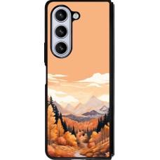 Samsung Galaxy Z Fold5 Case Hülle - Silikon schwarz Autumn 25 Mountains