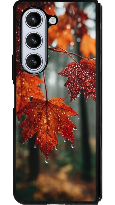 Samsung Galaxy Z Fold5 Case Hülle - Silikon schwarz Autumn 25 Rain