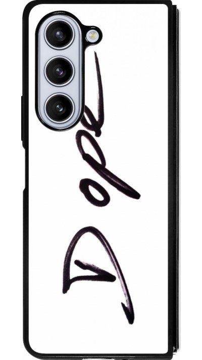 Coque Samsung Galaxy Z Fold5 - Silicone rigide noir Dope