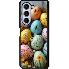 Samsung Galaxy Z Fold5 Case Hülle - Silikon schwarz Easter 2026 Eggs with bees