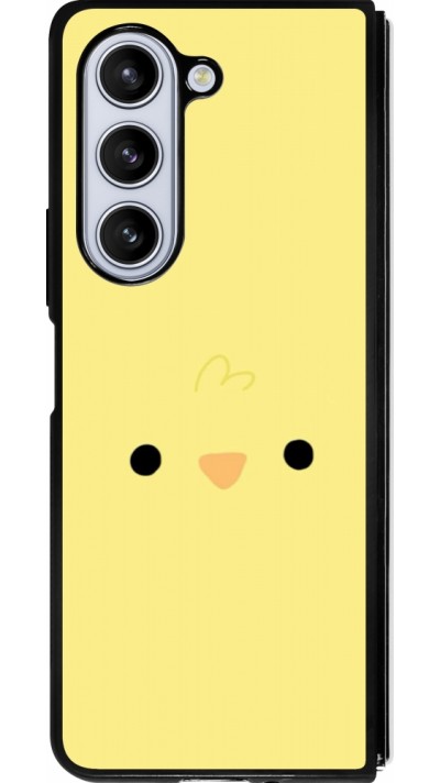 Samsung Galaxy Z Fold5 Case Hülle - Silikon schwarz Easter 2026 Little chicken