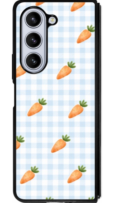 Samsung Galaxy Z Fold5 Case Hülle - Silikon schwarz Easter 2026 Pattern carrots