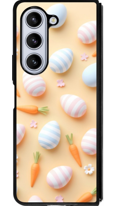 Samsung Galaxy Z Fold5 Case Hülle - Silikon schwarz Easter 2026 Pattern Easter