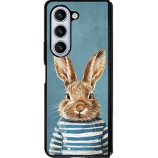 Samsung Galaxy Z Fold5 Case Hülle - Silikon schwarz Easter 2026 Rabbit navy