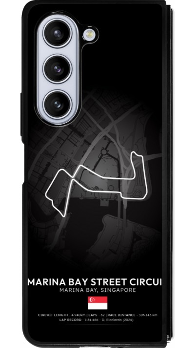 Coque Samsung Galaxy Z Fold5 - Silicone rigide noir F1 Track 2025 Singapore