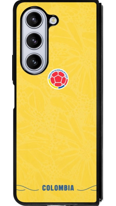 Samsung Galaxy Z Fold5 Case Hülle - Silikon schwarz Kolumbien 2026 personalisierbares Fussballtrikot
