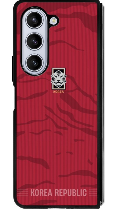 Samsung Galaxy Z Fold5 Case Hülle - Silikon schwarz Südkorea 2026 personalisierbares Fussballtrikot