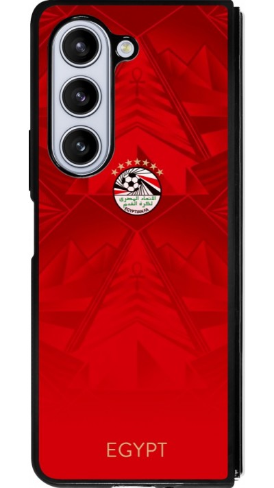 Samsung Galaxy Z Fold5 Case Hülle - Silikon schwarz Ägypten 2026 personalisierbares Fussballtrikot