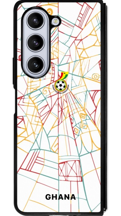 Samsung Galaxy Z Fold5 Case Hülle - Silikon schwarz Ghana 2026 personalisierbares Fussballtrikot