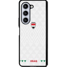 Samsung Galaxy Z Fold5 Case Hülle - Silikon schwarz Irak 2026 personalisierbares Fussballtrikot