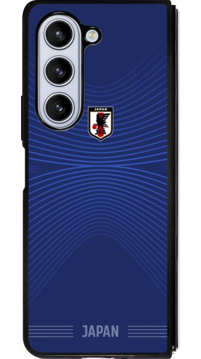 Samsung Galaxy Z Fold5 Case Hülle - Silikon schwarz Japan 2022 personalisierbares Fussballtrikot