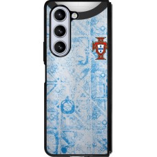 Samsung Galaxy Z Fold5 Case Hülle - Silikon schwarz Portugal Away personalisierbares Fussballtrikot