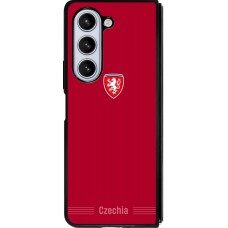 Samsung Galaxy Z Fold5 Case Hülle - Silikon schwarz Tschechische Republik 2026 personalisierbares Fussballtrikot