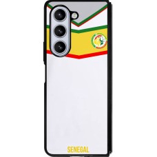 Samsung Galaxy Z Fold5 Case Hülle - Silikon schwarz Senegal 2022 personalisierbares Fußballtrikot