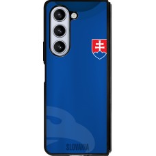Samsung Galaxy Z Fold5 Case Hülle - Silikon schwarz Fussballtrikot Slowakei
