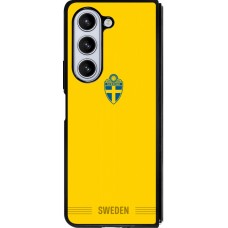 Samsung Galaxy Z Fold5 Case Hülle - Silikon schwarz Schweden 2026 personalisierbares Fussballtrikot